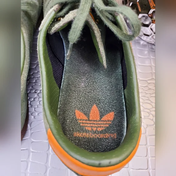 Adidas Men's Inmotile Skateboarding Olive / Orange Miami Hurricanes Sneakers - Picture 6 of 11